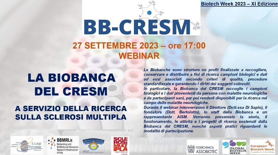 Locandina Biotech Week 2023_BB CRESM_web